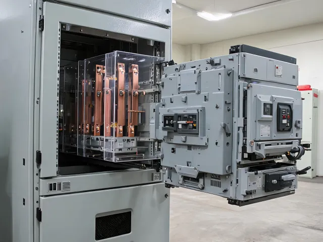 Air circuit breaker in switchgear cell